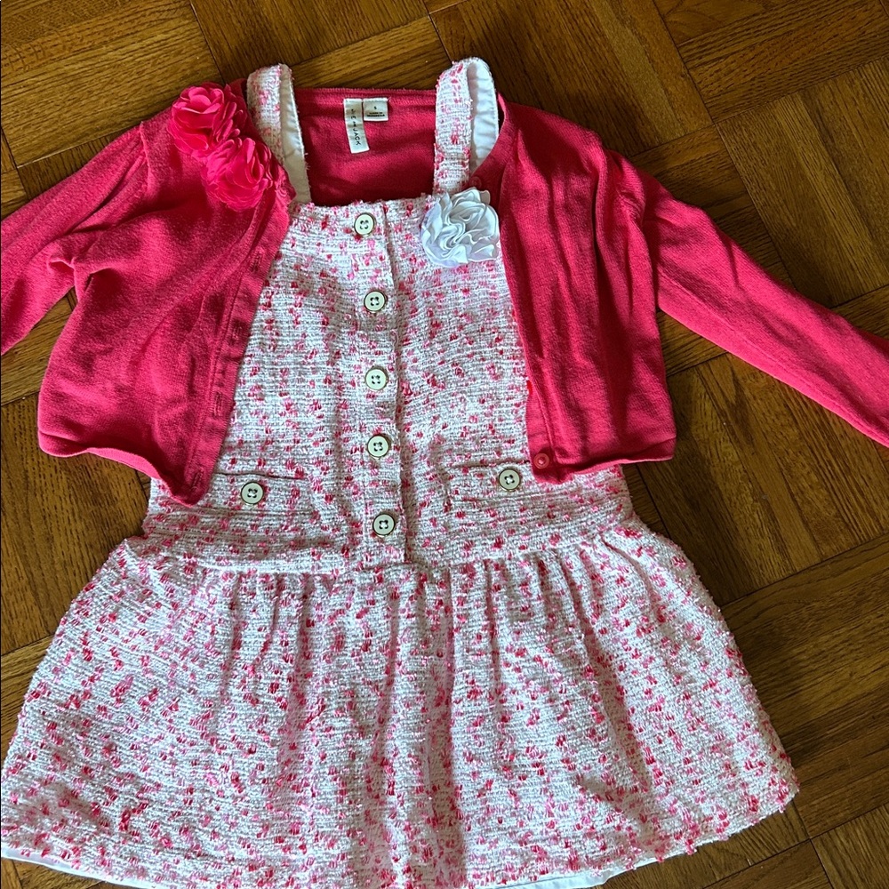 Janie and jack dress and cardigan small